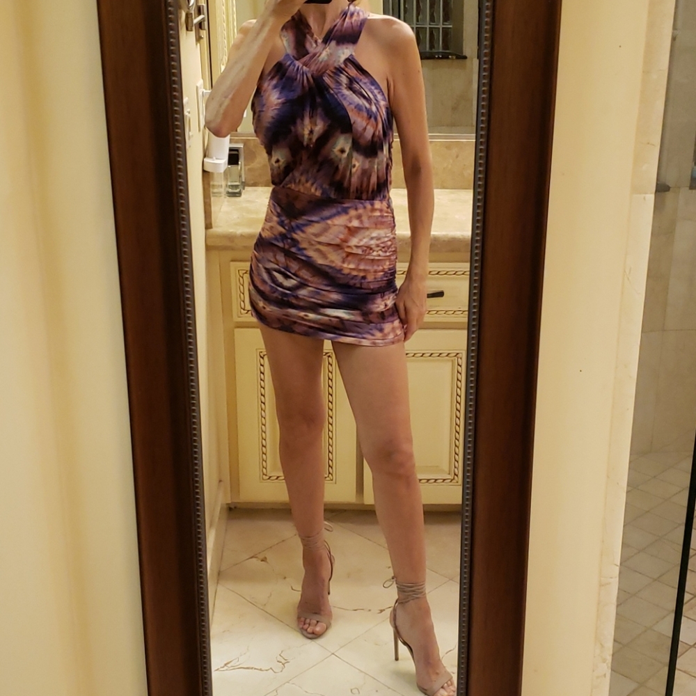 Young Fabulous & Broke tye-dye mini dress, XS - Picture 10 of 16